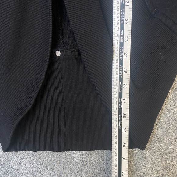 Aritzia Wilfred Diderot Slouchy Cocoon Sweater Cardigan Grey Cotton Modal XXS - Picture 7 of 15